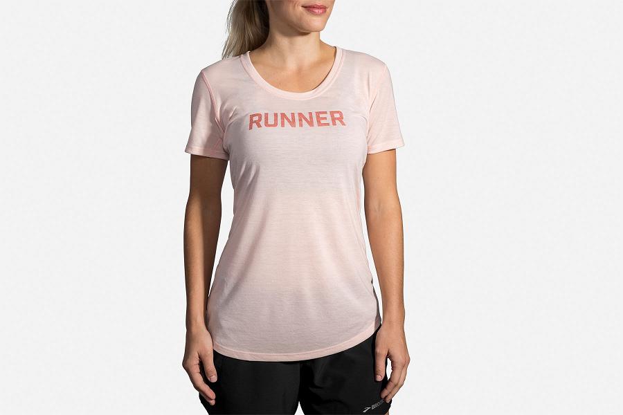Brooks Distance Women Running Clothes & Running Tank Pink XUH908612